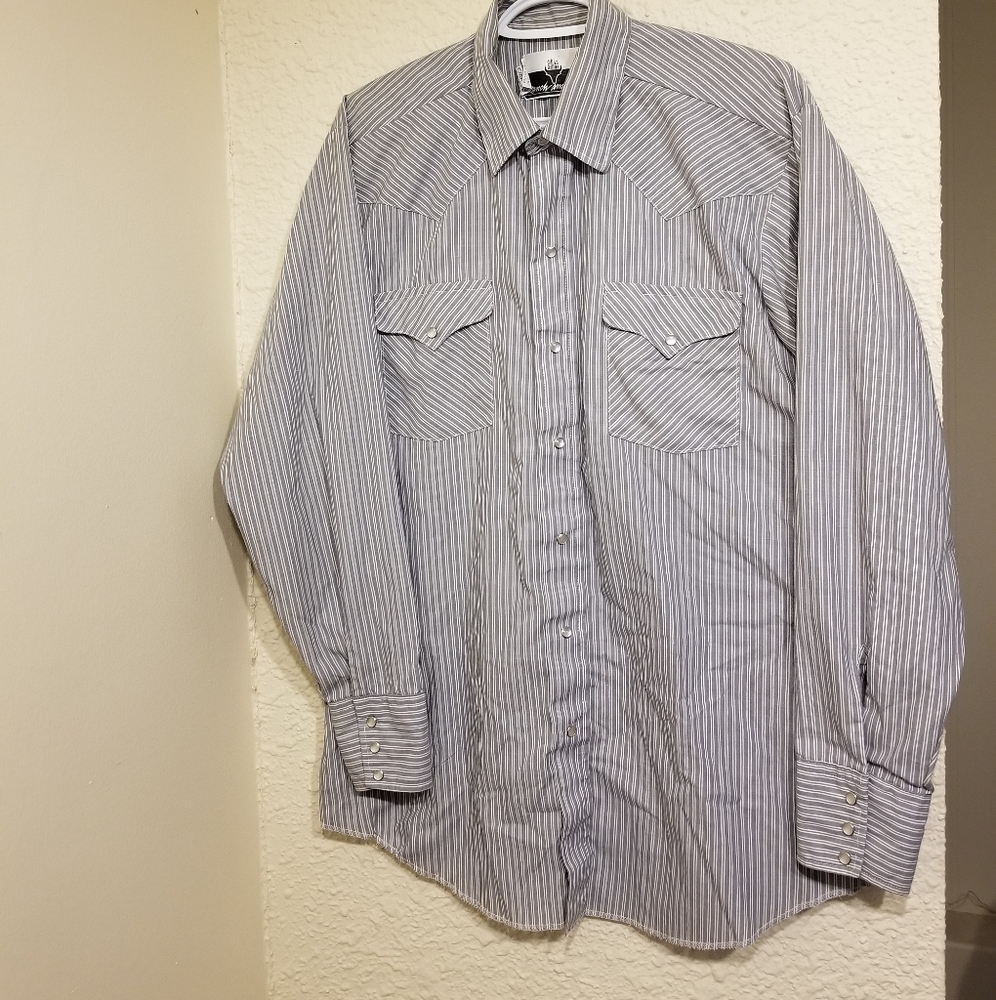 Vintage Ranch & Town Snap Button-Up